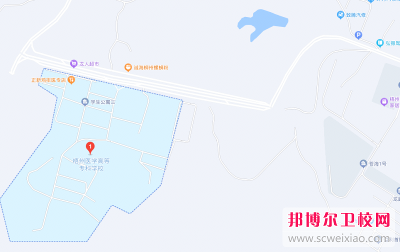 梧州醫(yī)學高等?？茖W校地址在哪里，哪個地區(qū)，哪個城市?