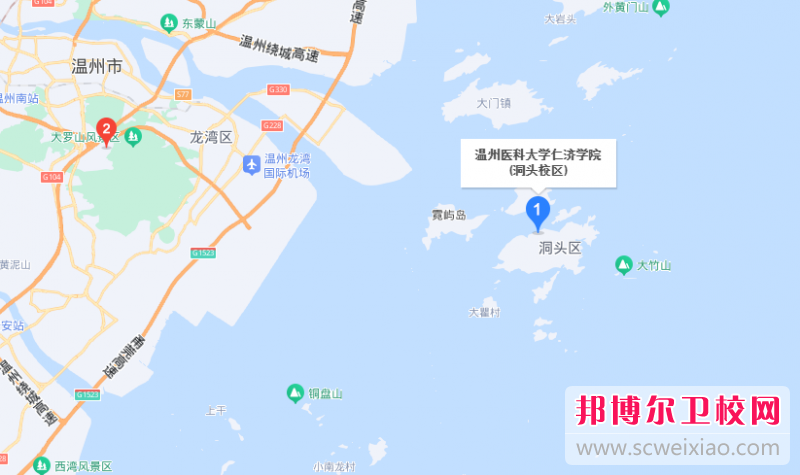 溫州醫(yī)科大學仁濟學院地址在哪里，哪個地區(qū)，哪個城市?